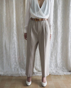 Tan-Checkered-High-Waist-Pegged-Trousers1