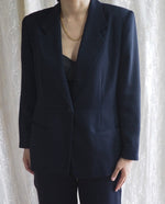 Load image into Gallery viewer, Vintage-Navy-Blazer-and-Pant-Suit1
