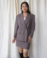 Load image into Gallery viewer, Brown 3-Piece Skirt Suit
